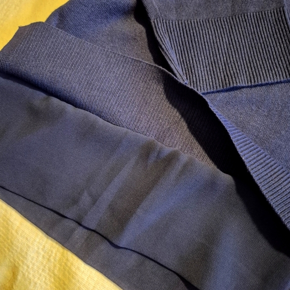 Lane Bryant women's size 18/20 fine knit navy V neck long sleeve sweater NWT - Picture 5 of 9